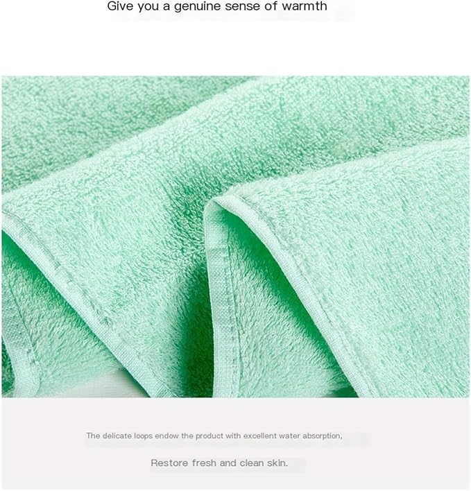 3-Pack Cotton Towels, Soft Quick-Dry Bath Towels for Adults, Thick Face Hand Towels, Absorbent(Blue)
