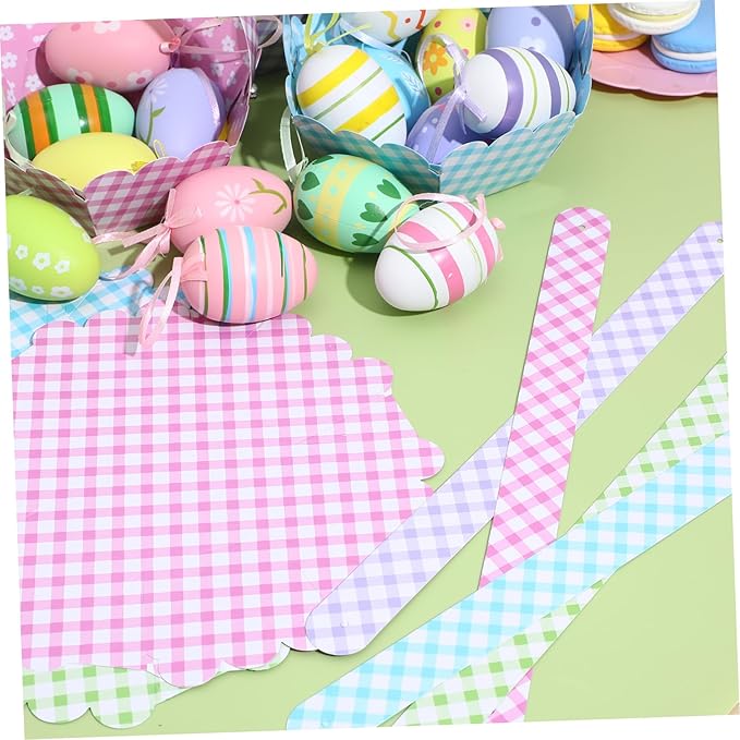 12pcs Easter Basket Eggs and Adorable Bunny Designs for Easter Hunts and Festive Decoration