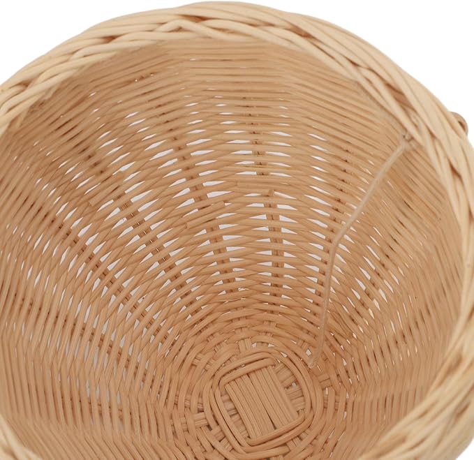 Rattan Storage Basket Mushroom Shape Hand Woven Natural Decorative Woven Fruit Basket Wall Hanging Storage Basket with Lid Perfect for Kids Room Decor Photo Prop