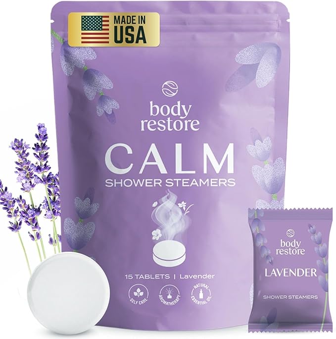 Body Restore Bath Bombs Aromatherapy 15 Pack - Birthday Gifts for Women, Men, Travel Essentials, Stress Relief, Relaxation, Self Care - Lavender