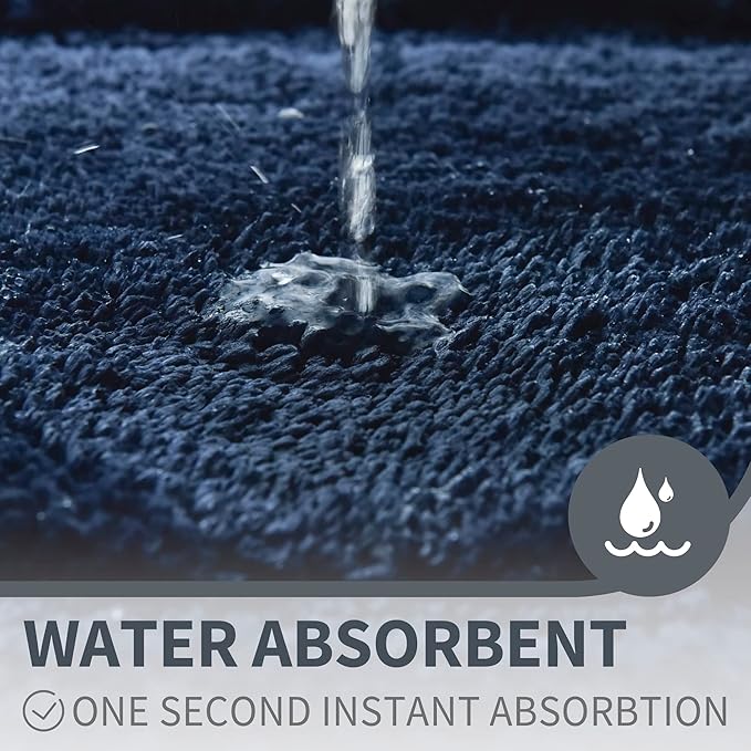 GRANNY SAYS Bathroom Rug Mat, Bath Mats for Bathroom Non-Slip, Super Soft and Water Absorbent, Extra Large Bath Rugs, Machine Wash Dry, Bath Rugs for Bath Floor, Tub and Shower, 24 x 48