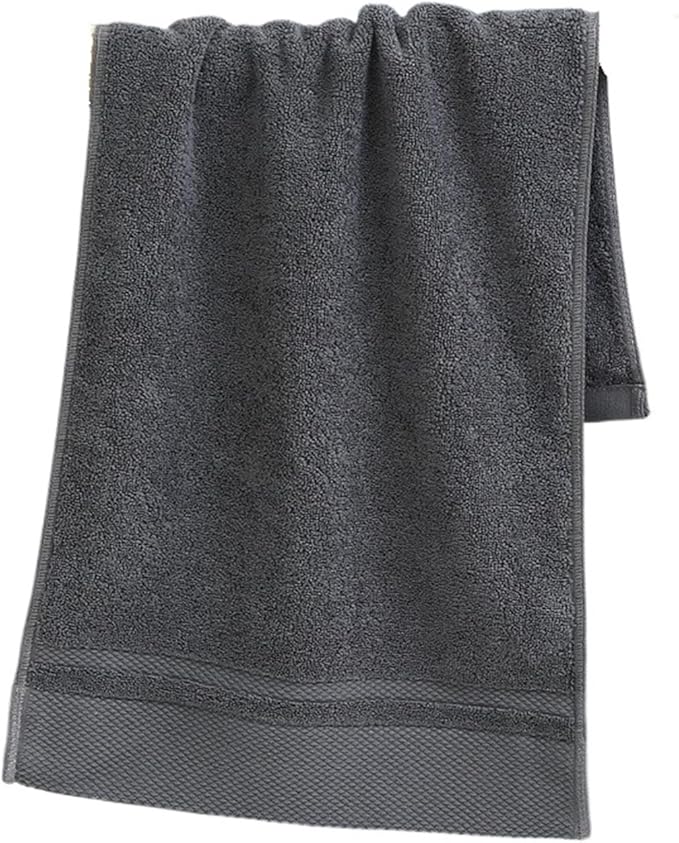 3 Pack Cotton Bath Towels, Soft and Absorbent, Long Staple Cotton Face Hand Towels(Grey)