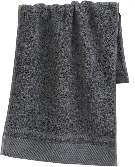 3 Pack Cotton Bath Towels, Soft and Absorbent, Long Staple Cotton Face Hand Towels(Grey)