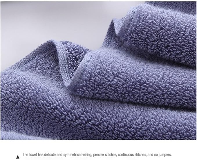 3-Pack Cotton Towels, Soft Absorbent Cloths for Personal Use, 34x34 cm(White)