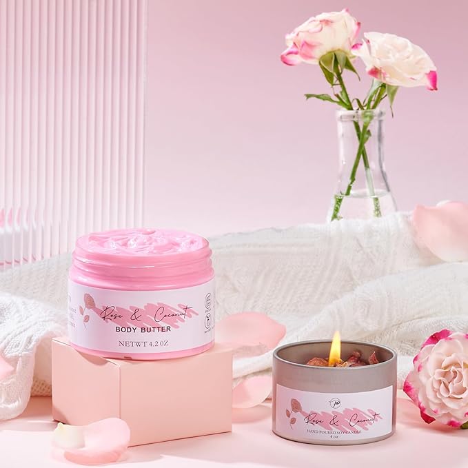 Spa Gifts for Women Valentines Day Bath Baskets Relaxing Spa Self Care Gift for Mom Her Sister Wife Auntie Home Bath Care Package Thank You Birthday for Women Friendship Ideas