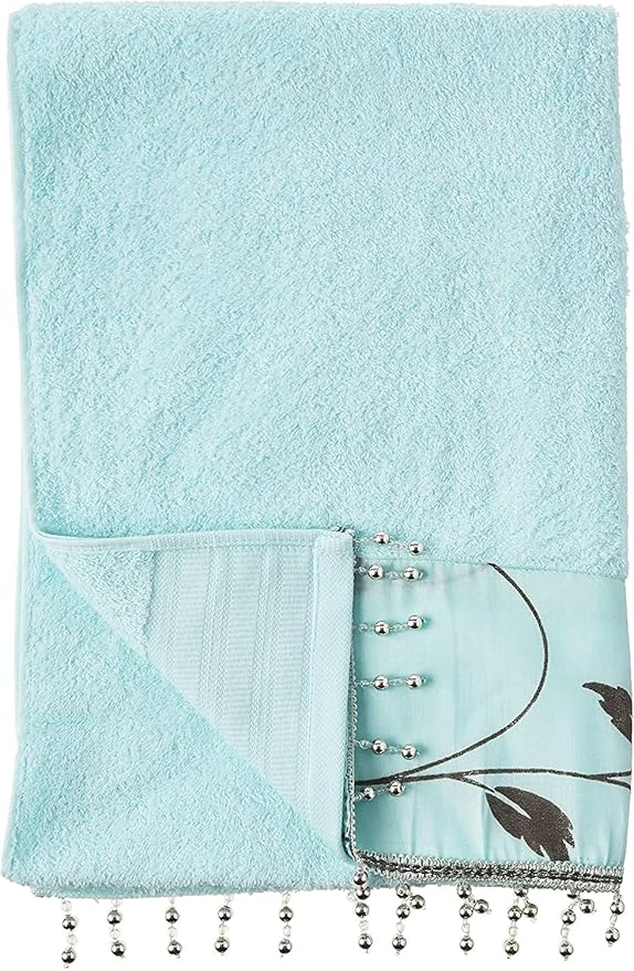 3 Piece Bath Towels Set for Bathroom, Bath, Hand & Wash Cloths, Decorative Stylish Plush Cotton Washcloths - Showering, Face & Body Washing, Airbnb Essentials & Host Accessories, Light Blue