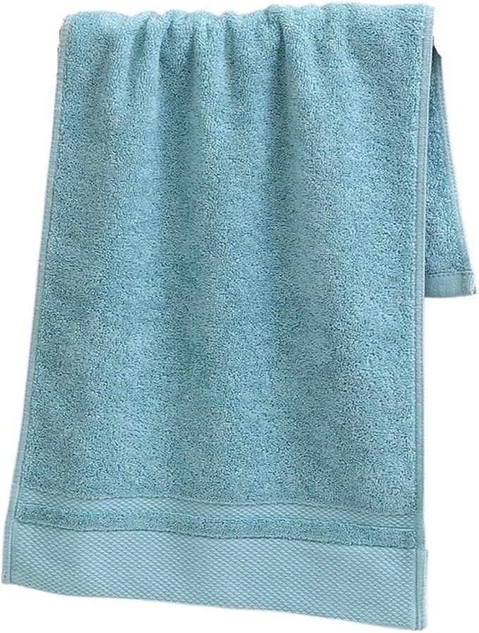 3 Pack Cotton Bath Towels, Soft and Absorbent, Long Staple Cotton Face Hand Towels(Blue)