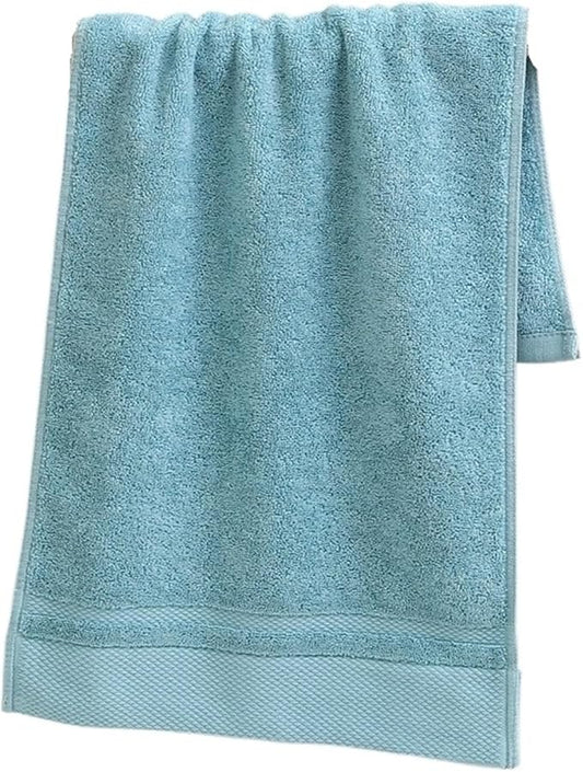 3 Pack Cotton Bath Towels, Soft and Absorbent, Long Staple Cotton Face Hand Towels(Blue)