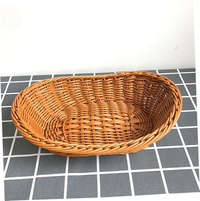1pc Mini Decorative Basket Handmade Woven Easter Activity Prop for Home and School Desktop Decoration for Crafts and Nursery Use