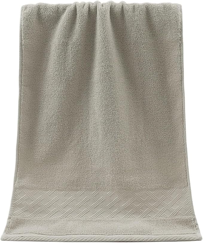 3 Pack Cotton Bath Towels, 34x74 Inches Soft Absorbent Face Towels for Home(Coffee)