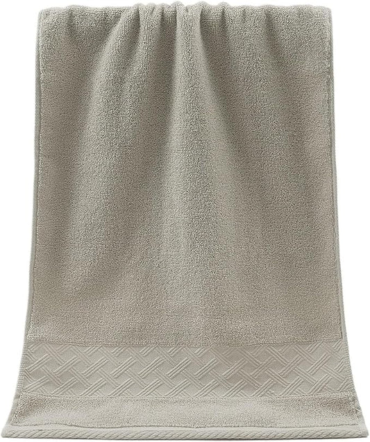 3 Pack Cotton Bath Towels, 34x74 Inches Soft Absorbent Face Towels for Home(Coffee)
