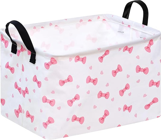 Rectangle Gift Shelf Nursery Storage Basket Laundry Hamper Storage Box and Bins for Home Clothes with Handles