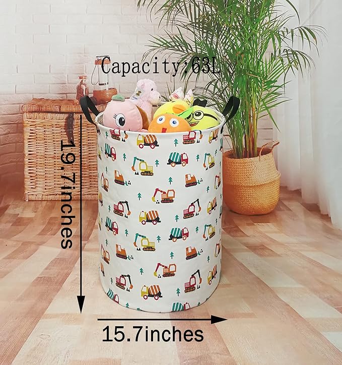 Round Laundry Basket Storage Bins Nursery Hamper Gift Baskets for Home,Office,Home Decor