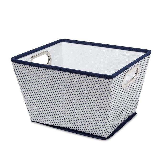 Delta Children 4 Piece Rectangle Storage Bins, Navy