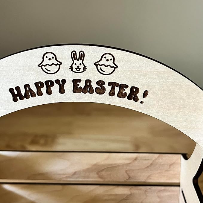Made By R And R Wood Emoji Easter Basket
