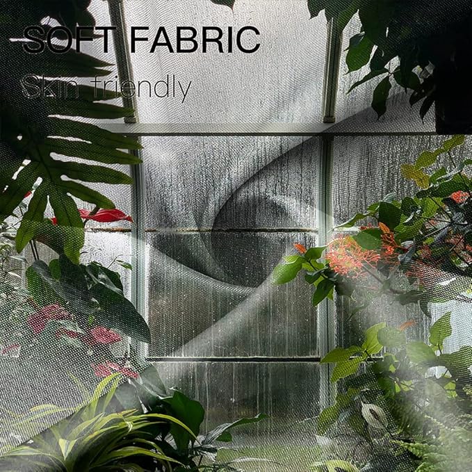 Greenhouse Flower Room Shower Curtains Spring Glass Flowers Green Plants Interior Garden Scenic Machine Washable Fabric Bathroom Curtains Set with Hooks, 84.00" x 72.00"