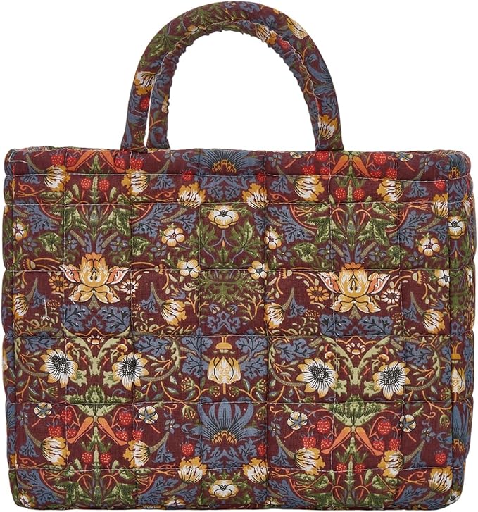 Boho Fabric Storage Basket, Large Capacity Laundry Basket, 12.2'' x 10.23'' x 10.23'' Collapsible Laundry Hamper with Easy Carry Handles (D Multi-Color 15, L)