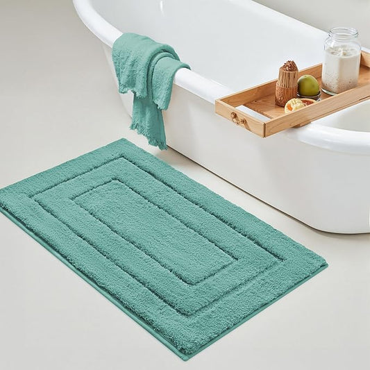GRANNY SAYS Bathroom Rugs Non Slip, 24" x 36", Bath Rugs for Bathroom Washable, Bath Mats for Floor, Microfiber Bath Mat for Tub, Absorbent Bath Rugs for Shower Room, Sage Green