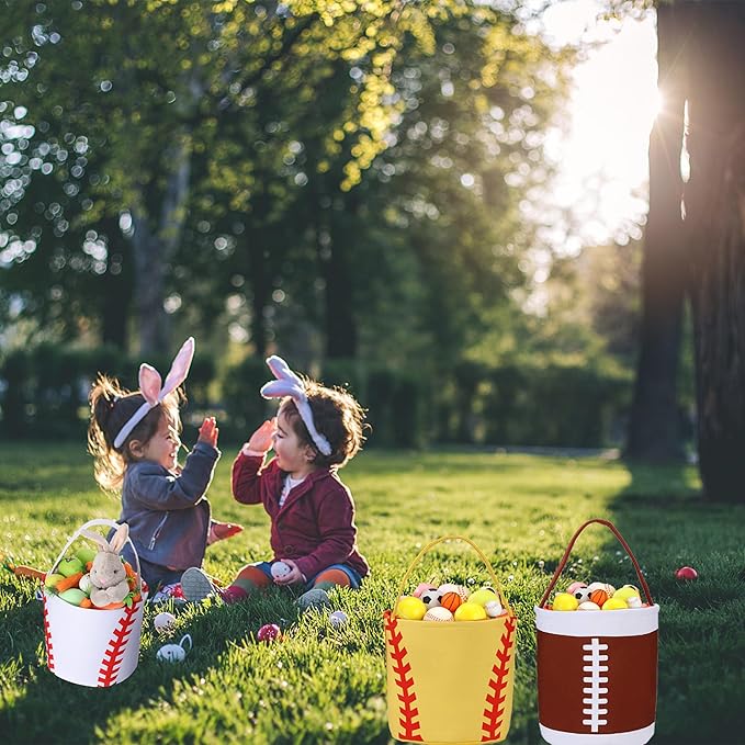 Halloween Candy Baskets Halloween Trick or Treat Bags Candy Buckets Footabll Gift Baskets Baseball