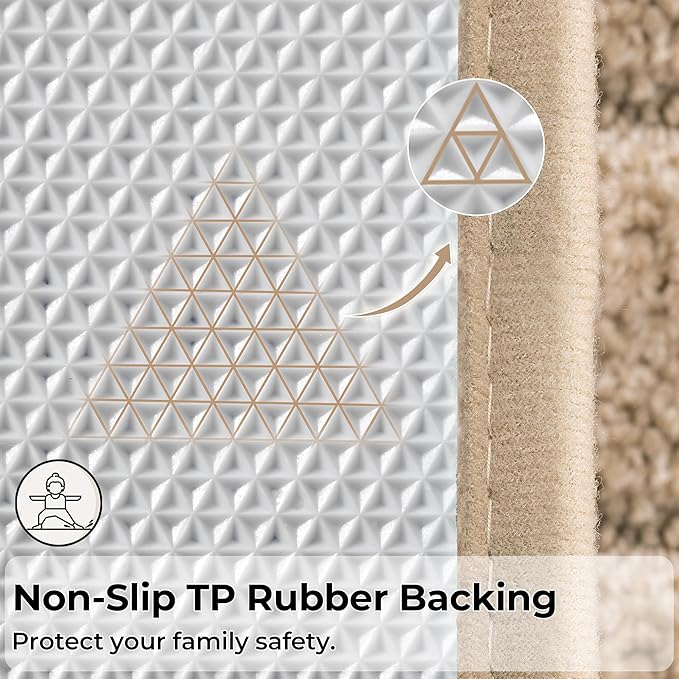 GRANNY SAYS Bathroom Rug Mat, Bath Mats for Bathroom Non-Slip, 24" x 43", Super Soft and Water Absorbent, Microfiber Bath Rugs, Machine Wash Dry, Large Bath Rugs for Floor, Khaki