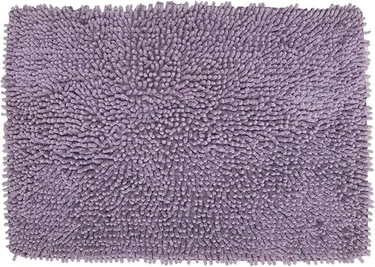Home Weavers Fantasia Bath Rug 100% Cotton Bathroom Rugs Set, Machine Washable Rug, Extra Soft and Absorbent Bath Rug, Kitchen Mat, Bath Mat Set, Bath Floor Mat Non Slip, 17"x24" Rectangle, Purple