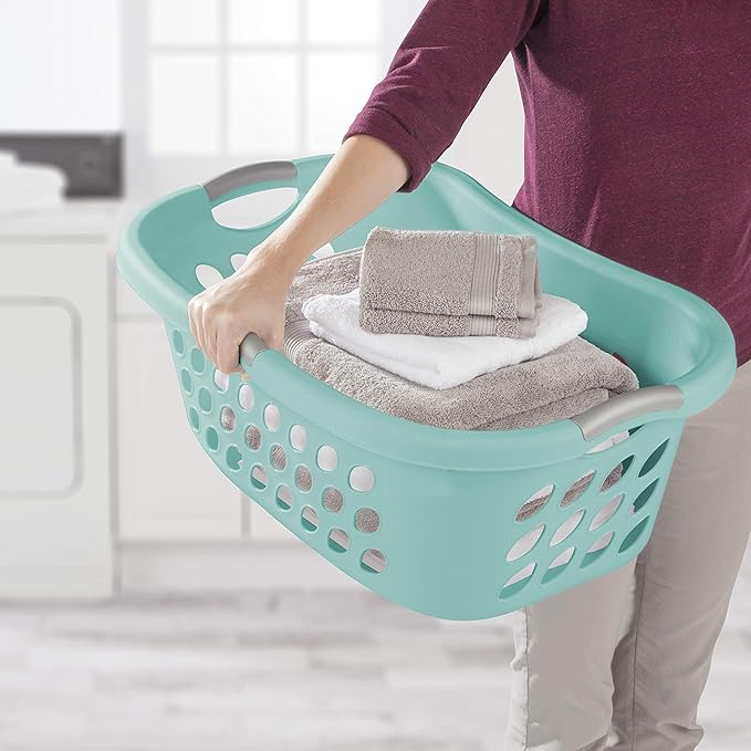 STERILITE 12107906 1.25 Bushel Hiphold Laundry Basket