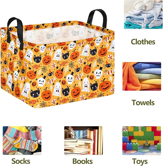 Rectangle Gift Shelf Nursery Storage Basket Laundry Hamper Storage Box and Bins for Home Clothes with Handles