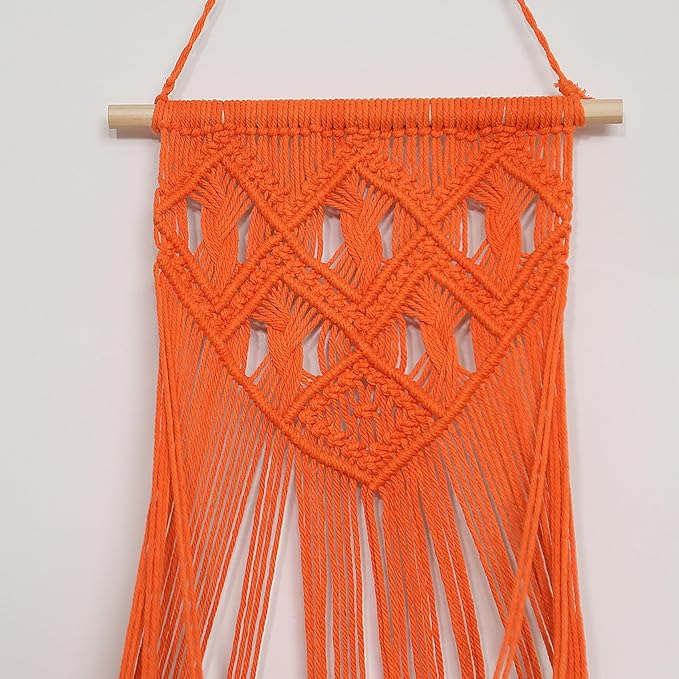 Stuffed Animal Hammock Wall Hanging Net for Stuffed Animal Net Stuffed Animal Storage Plush Toy Holder Toy Organizer for Boho Kidroom Nursery (Orange Color)