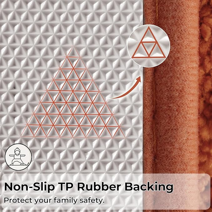 GRANNY SAYS Bathroom Rugs Non Slip, 20" x 32", Bath Rugs for Bathroom Washable, Bath Mats for Floor, Microfiber Bath Mat for Tub, Absorbent Bath Rugs for Shower Room, Terracotta
