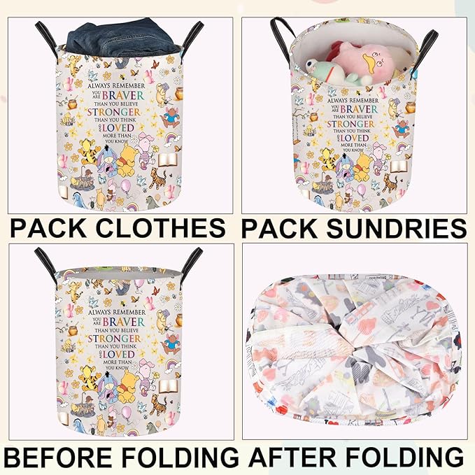 JNIAP Bear Laundry Basket Bear Laundry Hampers Bear Storage Basket Bear Storage Organizer (always bear LB)