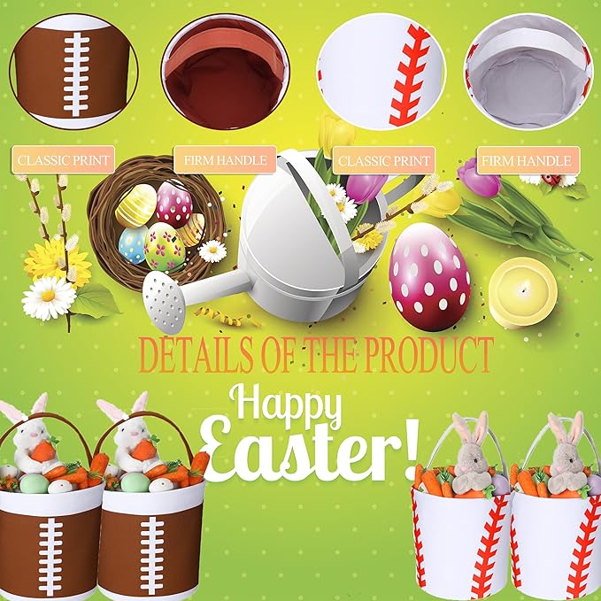 Halloween Candy Baskets Halloween Trick or Treat Bags Candy Buckets Footabll Gift Baskets Baseball