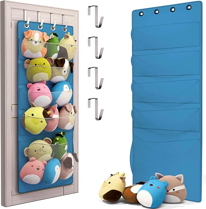 Honeyera Squishmallow Holder - Over the Door Space (parent) (Blue)
