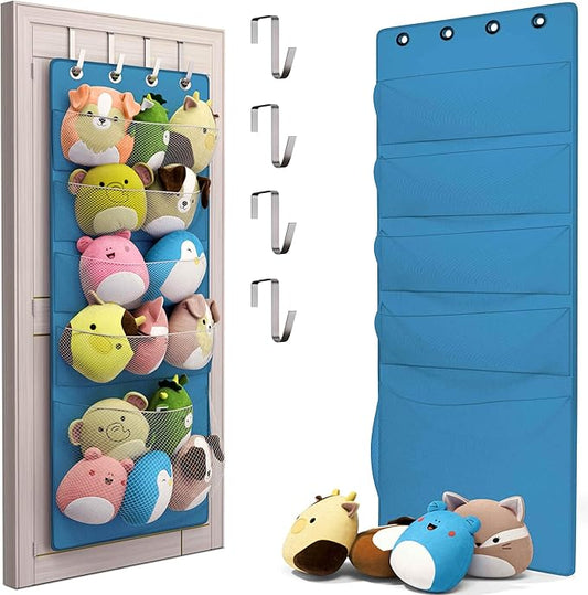 Honeyera Squishmallow Holder - Over the Door Space (parent) (Blue)