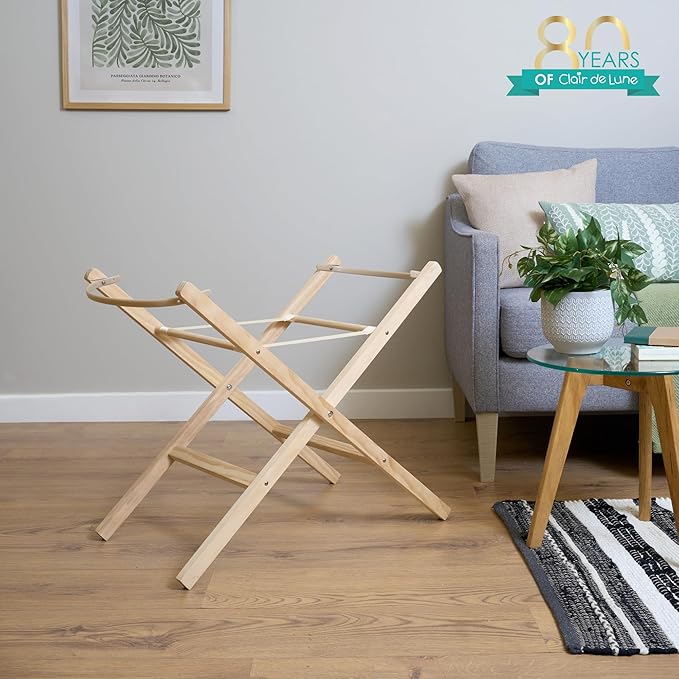 Clair de Lune Folding Moses Basket Stand