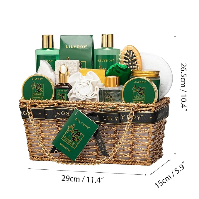 18-Piece Valentines Day Gifts for Women - Luxury Spa Gift Basket Set Bath and Body Care Kit for Men | Gift for Mothers Day Fathers Day Birthday Christmas Gifts Great for Holidays & Special Occasions