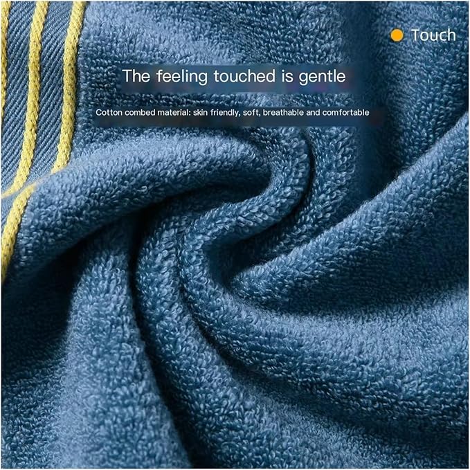 3 Pack Pure Cotton Face Cloths, 35x34cm Absorbent Bath & Hand Towels, Assorted Color(Purple)