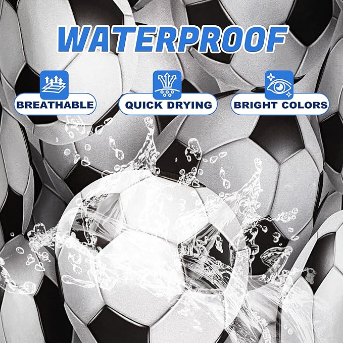 Soccer Ball Laundry Basket Oxford Cloth Funny Ball Laundry Hamper With Handle Foldable Portable Clothes Storage Basket 18.9 X 16.5 In Storage Bag For Laundry Room/Bathroom/Bedroom/Dormitories