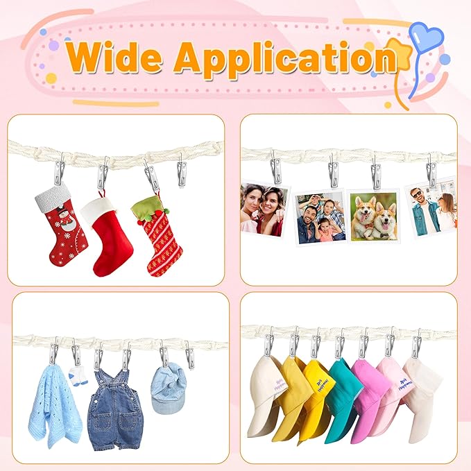3PCS Hanging Stuffed Animal Storage - Boho Stuffed Animal Hammock Corner for Room Decor, Macrame Stuff Animal Organizer with 60 Metal Clips for Plushies Storage