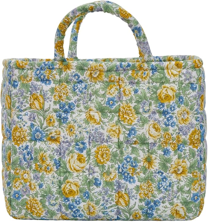 Boho Fabric Storage Basket, Large Capacity Laundry Basket, 12.2'' x 10.23'' x 10.23'' Collapsible Laundry Hamper with Easy Carry Handles (D Multi-Color 7, L)