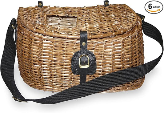 Willow Creel Basket 13" x 6" x 7"