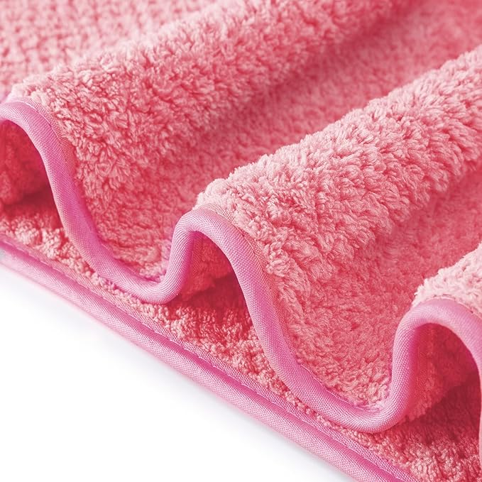 6 Pack Washcloth Towels Set, Waffle Hand Towels Set, Microfiber Super Soft Highly Absorbent, Sturdy Quick Drying Towels for Bathroom, Gym, Sports, Yoga, Hot Pink