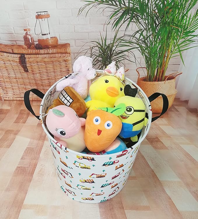 Round Laundry Basket Storage Bins Nursery Hamper Gift Baskets for Home,Office,Home Decor