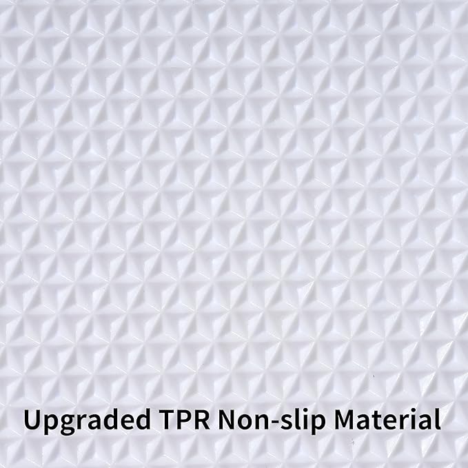 3 Pieces Luxury Bathroom Rug Set with U-Shaped Toilet Rug, Non-Slip Rubber Bottom, Thick Microfiber Fluffy Plush, Water Absorption, Quick Dry, Ultra Soft, Bath Mats for Bathroom, Tub(White)