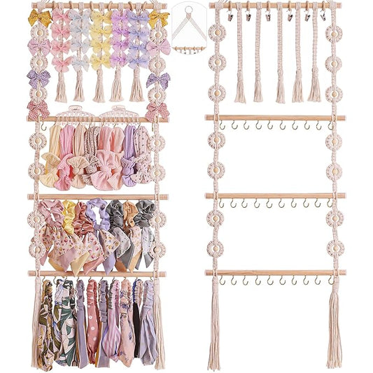 Bows Organizer for Girls, Hair Bow Organizers, Bow Hanger for Girls, baby girls' headband, Toddler Hair Accessory Organizer
