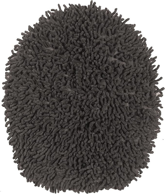Home Weavers Fantasia Collection 100% Cotton Toilet Lid Cover, 18"x18" Gray – Soft, Absorbent, Washable Bathroom Lid Cover, Non-Slip, Fits Standard & Elongated Toilet Lids