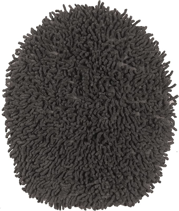 Home Weavers Fantasia Collection 100% Cotton Toilet Lid Cover, 18"x18" Gray – Soft, Absorbent, Washable Bathroom Lid Cover, Non-Slip, Fits Standard & Elongated Toilet Lids