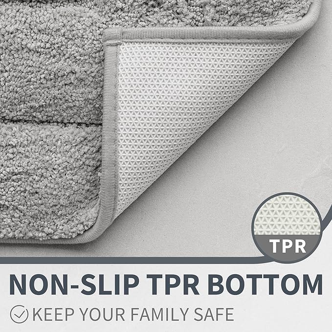 GRANNY SAYS Bathroom Rug Mat, Bath Mats for Bath Non-Slip, Super Soft and Water Absorbent, Extra Large Bath Rugs, Machine Wash Dry, Bath Rugs for Bathroom Floor, Tub and Shower, 24 x 48
