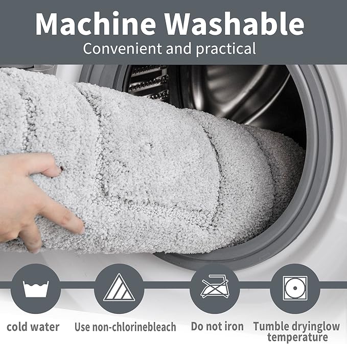 GRANNY SAYS Bathroom Rug Mat, Bath Mats for Bath Non-Slip, Super Soft and Water Absorbent, Extra Large Bath Rugs, Machine Wash Dry, Bath Rugs for Bathroom Floor, Tub and Shower, 24 x 48