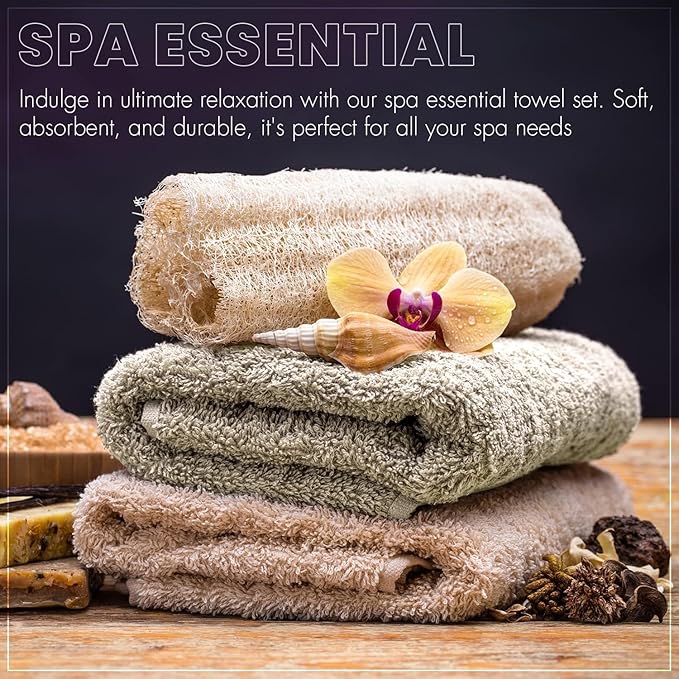 6 Pack Bath Towels Set (27 x 54 Inches) 100% Ring Spun Cotton, Super Soft Lightweight, Quick Dry & Highly Absorbent Towels for Bathroom, Hotel & Spa (Spectrum, Pack of 6 (27''x54''))