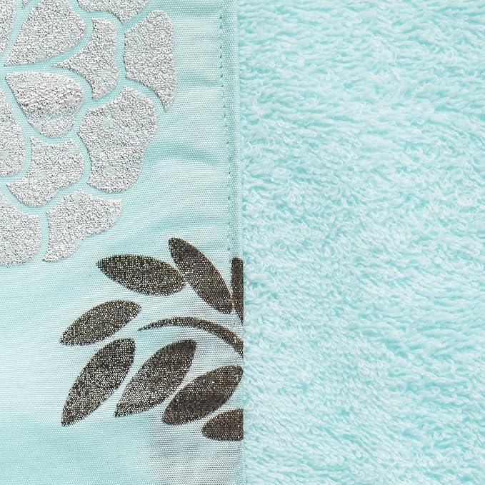 3 Piece Bath Towels Set for Bathroom, Bath, Hand & Wash Cloths, Decorative Stylish Plush Cotton Washcloths - Showering, Face & Body Washing, Airbnb Essentials & Host Accessories, Light Blue